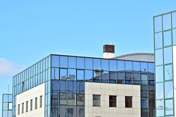 Las Paredes Cristal Edificio Oficinas Fondo Negocios — Foto de Stock