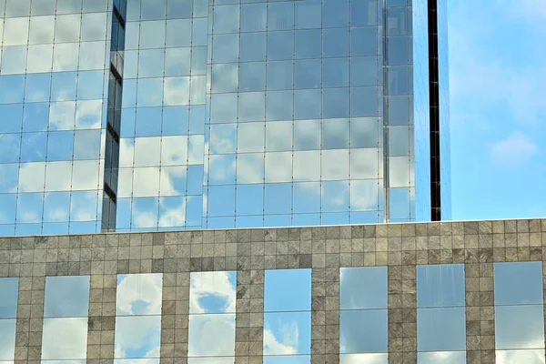 Las Paredes Cristal Edificio Oficinas Fondo Negocios —  Fotos de Stock