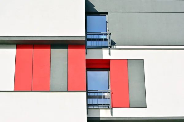 Detail Van Een Moderne Appartement Nieuwbouw — Stockfoto