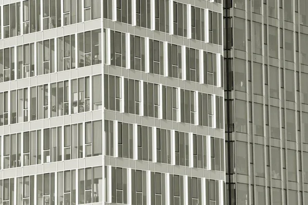 Стеклянные Стены Офисного Здания Деловой Фон Черное Белое — стоковое фото