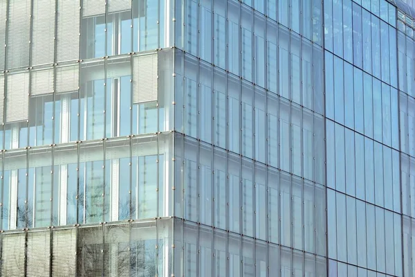 Glazen Wanden Van Een Kantoorgebouw Zakelijke Achtergrond — Stockfoto