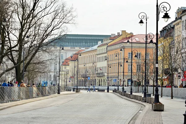 Varsovie Pologne Mars 2018 Préparation Pour Une Autre Commémoration Accident — Photo