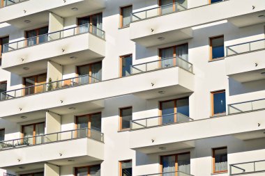 Yeni bir modern apartman detay