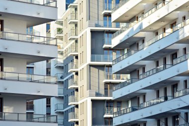 Yeni bir modern apartman detay