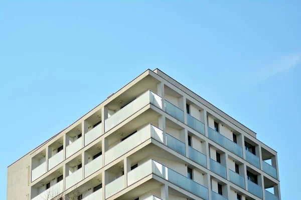 Részlet Egy Modern Apartman Épület — Stock Fotó