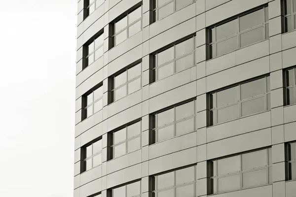 Glasväggar Till Kontorsbyggnad Business Bakgrund Svart Och Vitt — Stockfoto