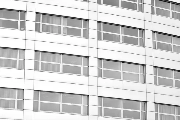 Glass Walls Office Building Business Background Black White — Stock Photo, Image