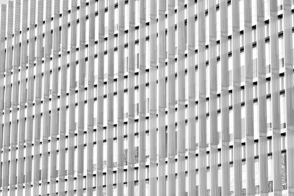 Glaswände Eines Bürogebäudes Geschäftlicher Hintergrund Schwarz Weiß — Stockfoto