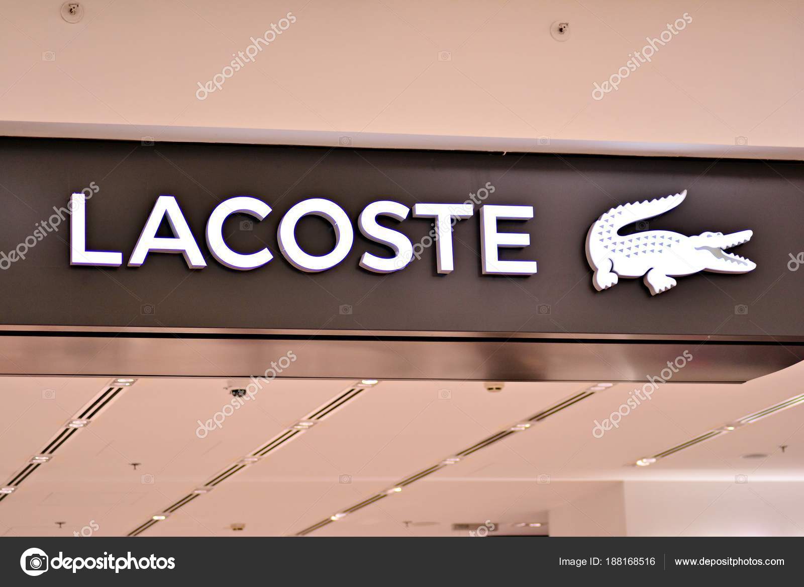Warsaw Poland March Sign Lacoste Company Signboard – Stock Editorial Photo © grand-warszawski #188168516