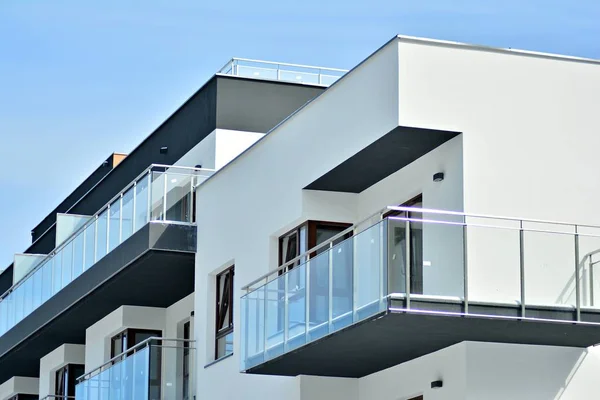 Detail New Modern Apartment Building — Stock Photo, Image