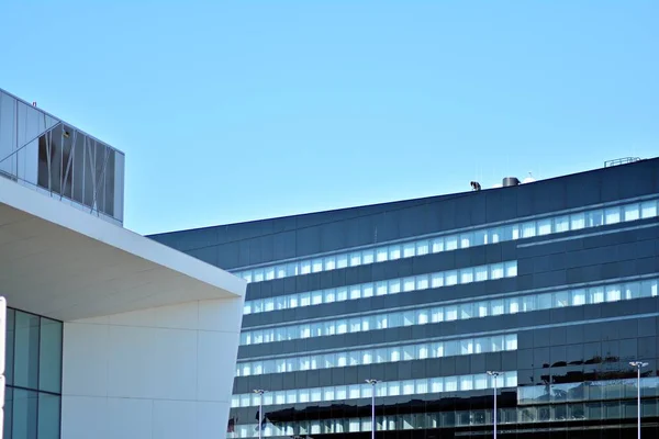 Exterior Moderno Edificio Oficinas — Foto de Stock