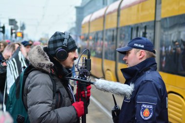 Varşova, Polonya. 23 Mart 2018. Varşova'daki insanlar protesto muhafazakar hükümetlerin son girişimi kürtaj kısıtlamak için binlerce.