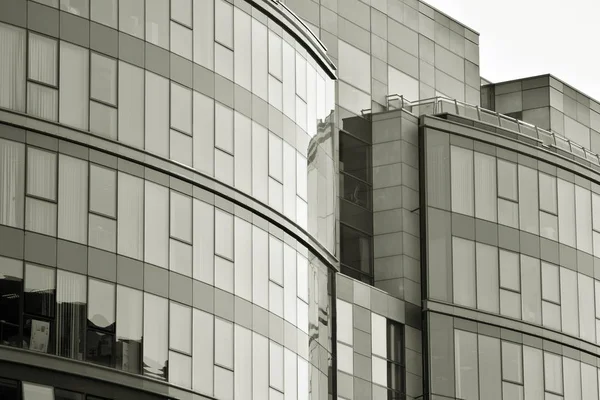 Moderno Edificio Oficinas Ciudad Exterior Blanco Negro —  Fotos de Stock