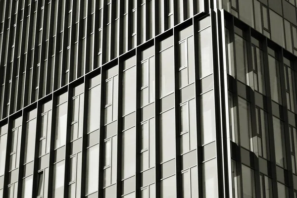 Moderno Edificio Oficinas Ciudad Exterior Blanco Negro — Foto de Stock