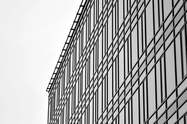 Moderne Immeuble Bureaux Ville Extérieur Noir Blanc — Photo