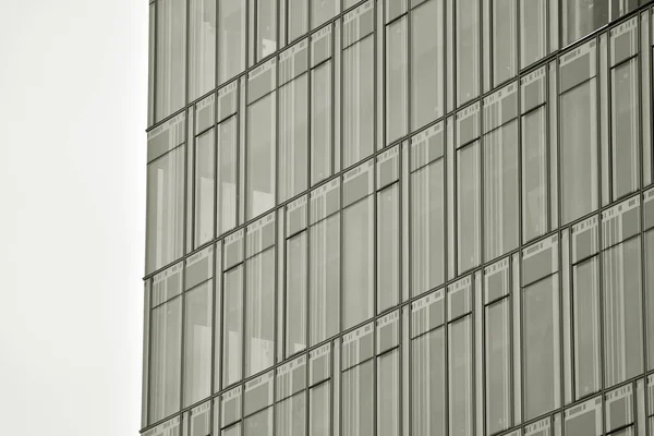 Modern City Office Building Exterior Black White — Stock Photo, Image