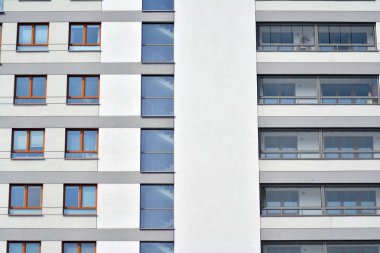 Yeni bir modern apartman detay