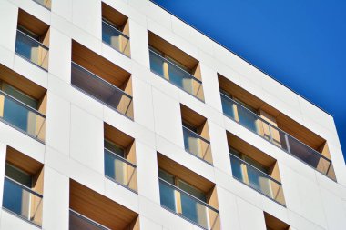 Yeni bir modern apartman detay