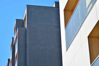 Yeni bir modern apartman detay