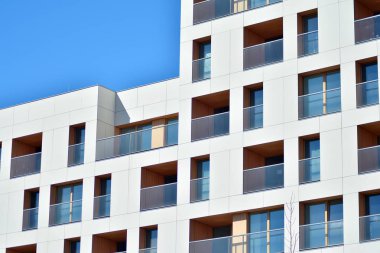 Yeni bir modern apartman detay