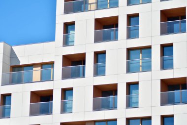 Yeni bir modern apartman detay