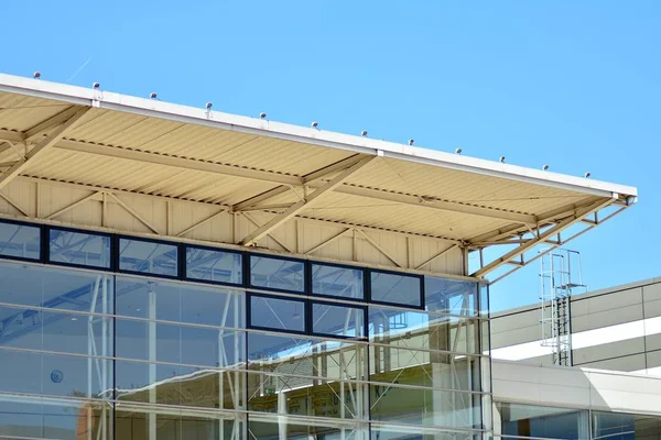 Moderne Architektur Glas Und Stahl Abstrakte Architektonische Gestaltung — Stockfoto