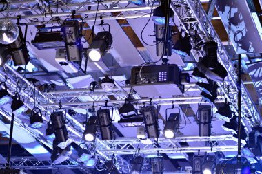 sahne, sahne ışık renkli sahne ışıkları ile