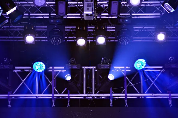 Scene Stage Light Colored Spotlights — Stock Photo, Image