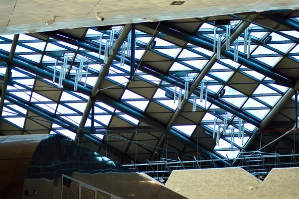 Lodz Polen April 2018 Bahnhofsinnenraum Lodz Fabryczna Bahnhof — Stockfoto