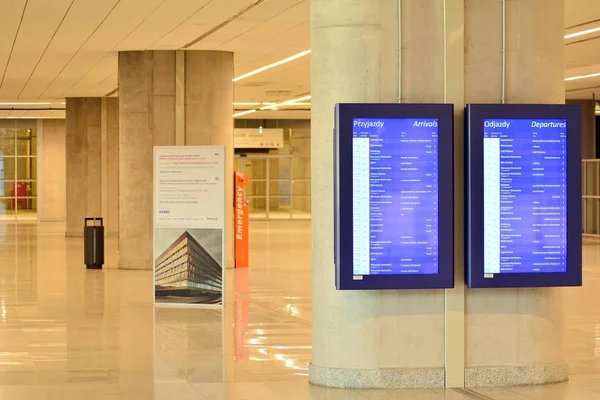 Lodz Polonia Abril 2018 Estación Tren Interior Lodz Fabryczna Estación — Foto de Stock