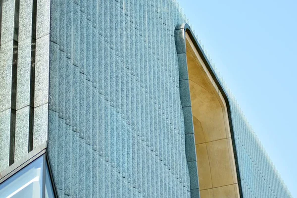 现代玻璃建筑的片段 — 图库照片