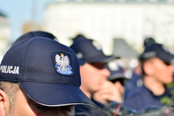 Warsaw Poland April 2018 Ceremony Unveiling Monument Victims Plane Crash — Stock Photo, Image