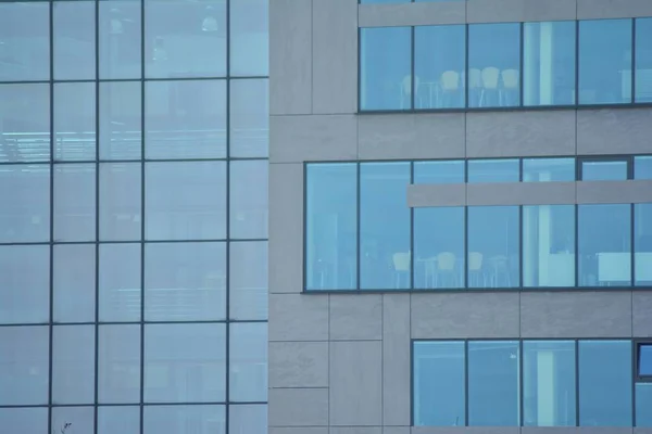 Fragment Modern Glass Building — Stock Photo, Image