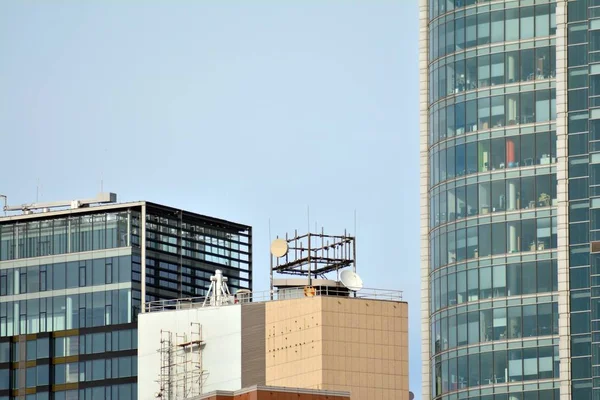 Fragmento Edificio Vidrio Moderno —  Fotos de Stock