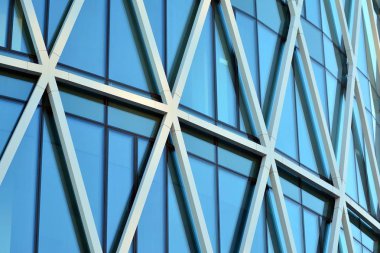 Yapısal cam cephe modern ofis binası