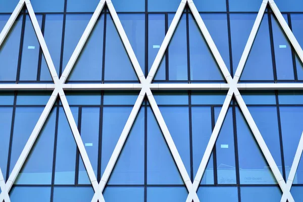 Strukturální Fasáda Moderní Kancelářské Budovy — Stock fotografie