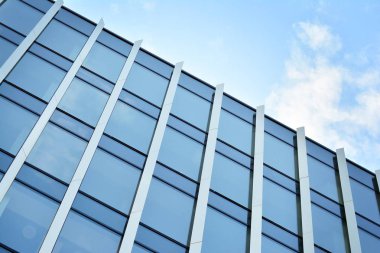 Ofis Binası yakın çekim. Modern bina.