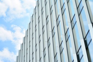 Ofis Binası yakın çekim. Modern bina.