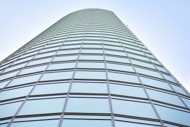 Ofis Binası yakın çekim. Modern bina.