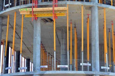 Bina yapım aşamasında şehir