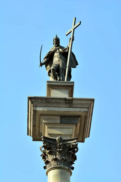 Warsaw Poland April 2018 Sigsmund Column Warsaw — Stock Photo, Image