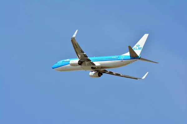 Varsóvia Polónia Maio 2018 Avião Passageiros Boeing 737 Klm Airlines — Fotografia de Stock