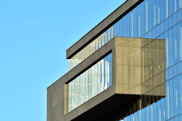Fondo Abstracto Urbano Detalle Fachada Vidrio Moderno Edificio Oficinas — Foto de Stock
