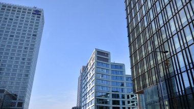 Varşova, Poland.17 Kasım 2019. Browary Warszawskie 'nin yapımı. Ofis ve konut binaları.