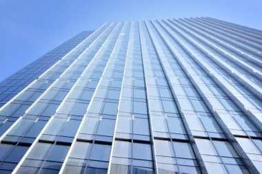 Varşova, Poland.17 Kasım 2019. Mennica Miras Kulesi - A + sınıfı bir ofis yatırımı Golub Gethouse ve Mennica Polska tarafından ortaklaşa uygulandı