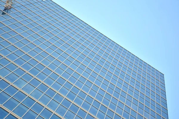 Textura Abstrata Arranha Céus Edifícios Modernos Vidro Azul Contexto Empresarial — Fotografia de Stock