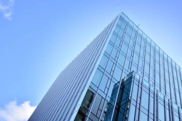 Textura Abstracta Rascacielos Modernos Cristal Azul Contexto Empresarial — Foto de Stock