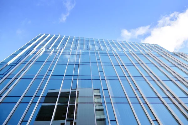 Abstract Texture Blue Glass Modern Building Skyscrapers Business Background — Stock Photo, Image