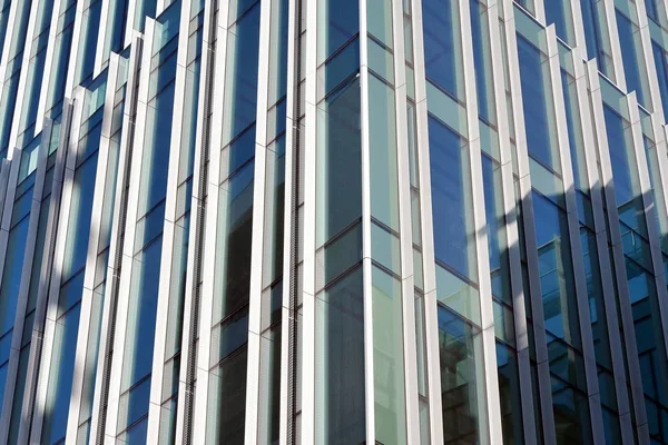 Abstrakt Struktur Blå Glas Moderna Byggnad Skyskrapor Företagsbakgrund — Stockfoto