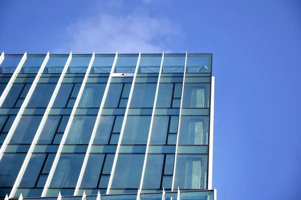 Textura Abstrata Arranha Céus Edifícios Modernos Vidro Azul Contexto Empresarial — Fotografia de Stock